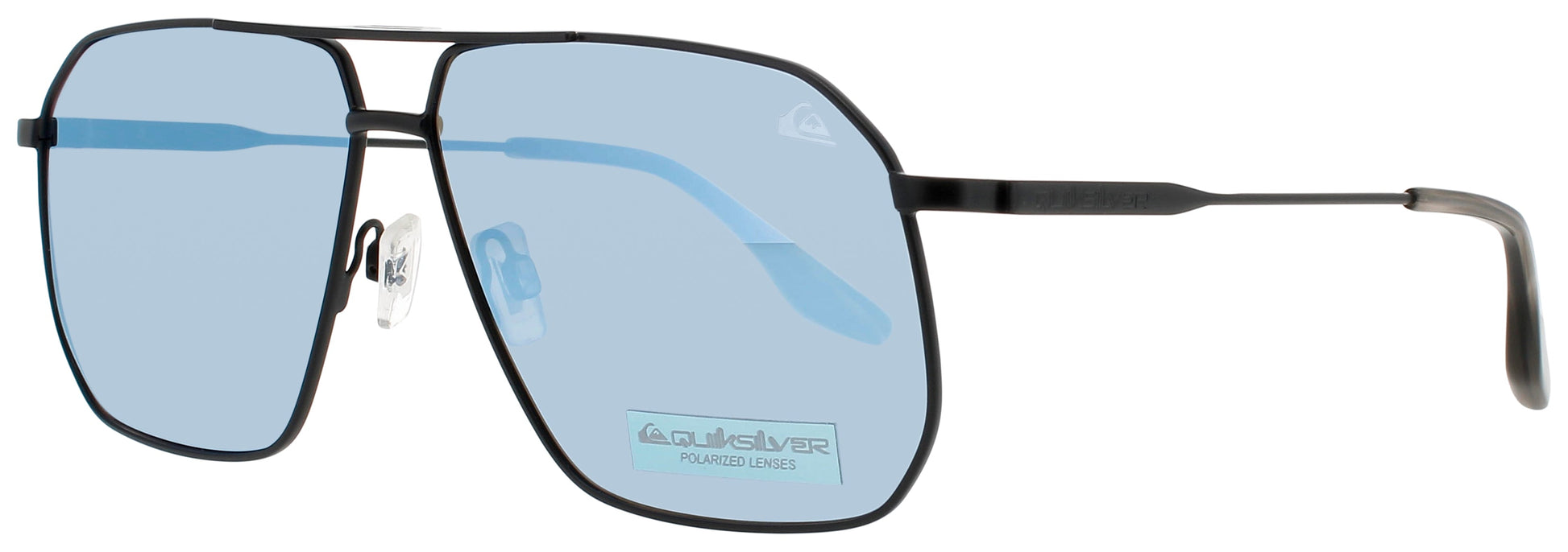 QUIKSILVER QS3009 Frame MATTE BLACK Lens BLUE MIRRORED