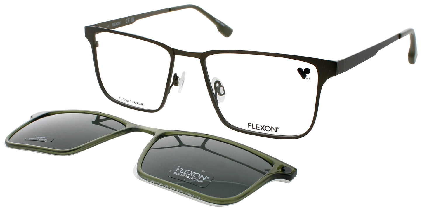 FLEXON FLX1006MAG-SET-310 Frame MATTE MOSS Lens DEMO