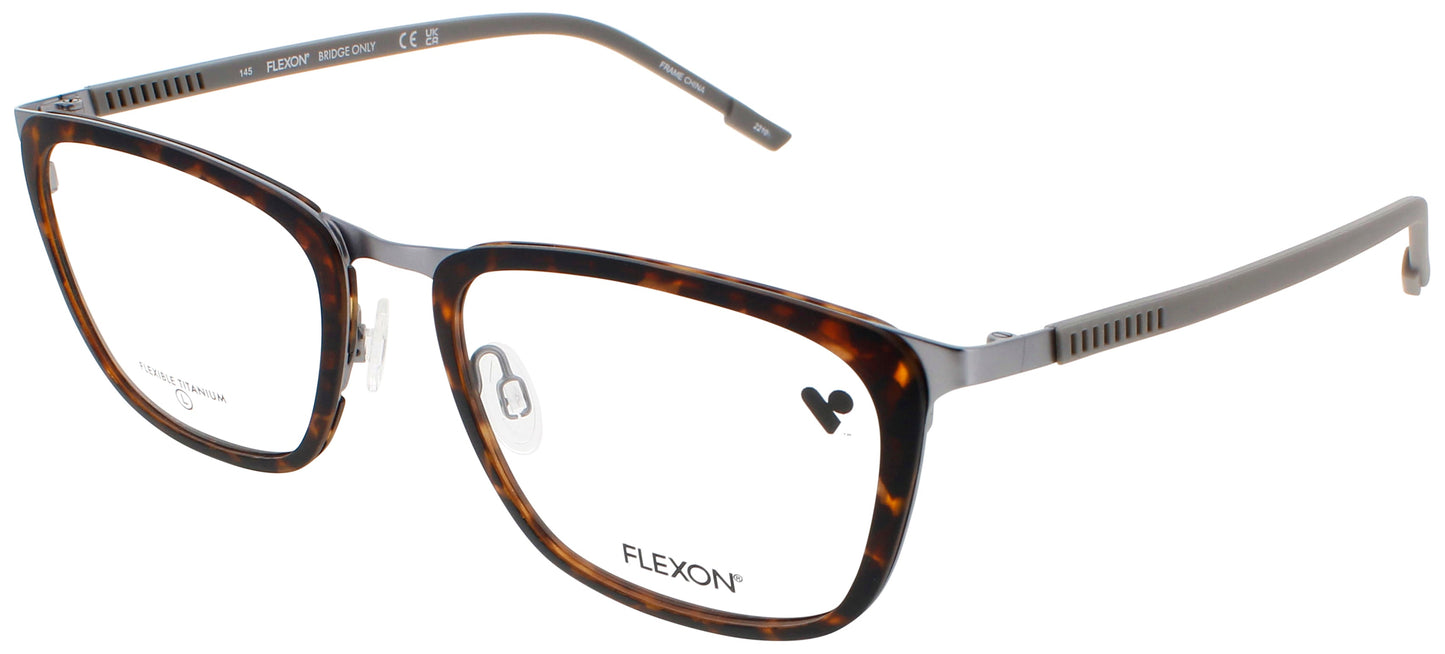 FLEXON E1139 Frame MATTE TORTOISE/GUNMETAL Lens DEMO
