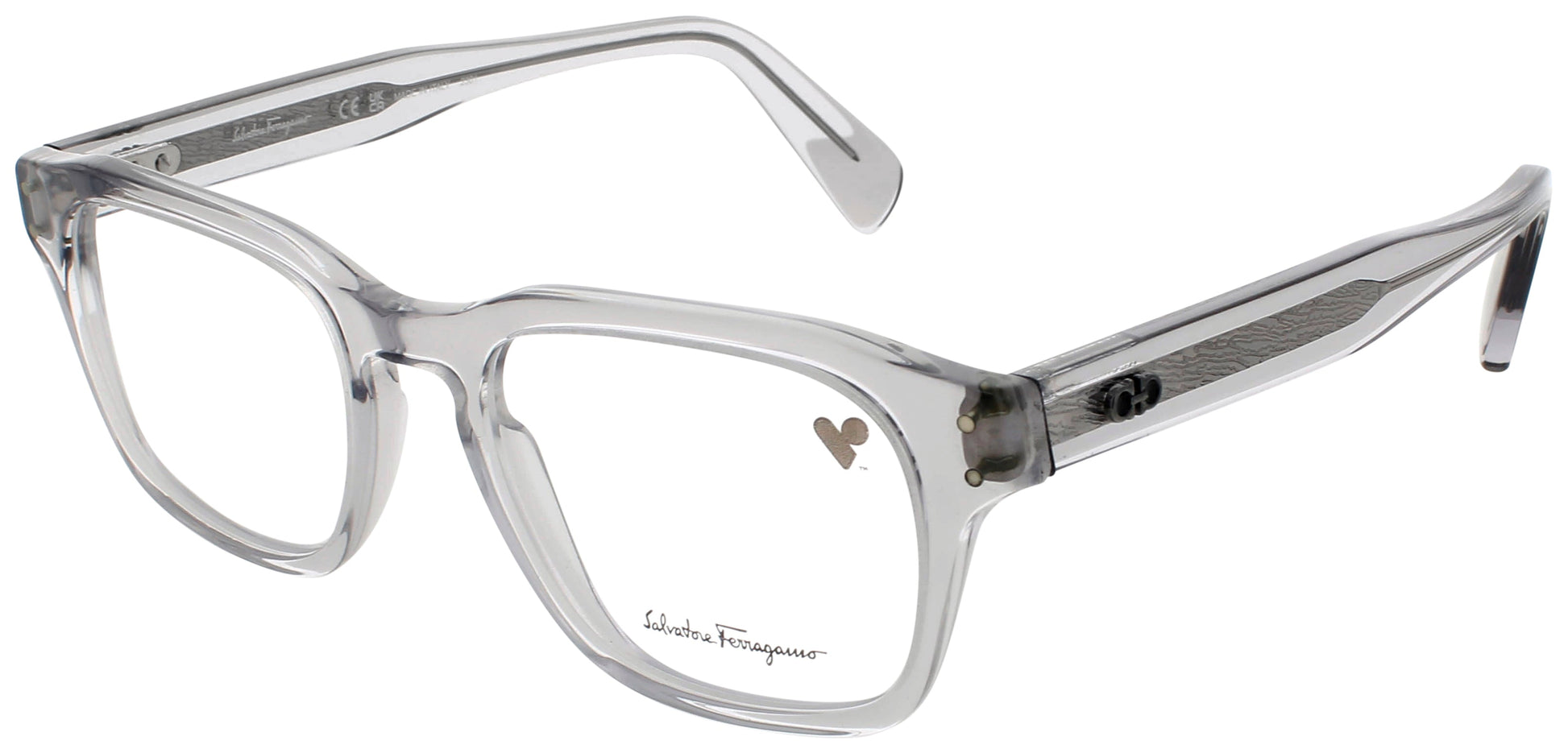 SALVATORE FERRAGAMO SF2958 Frame LIGHT CRYSTAL GREY Lens DEMO