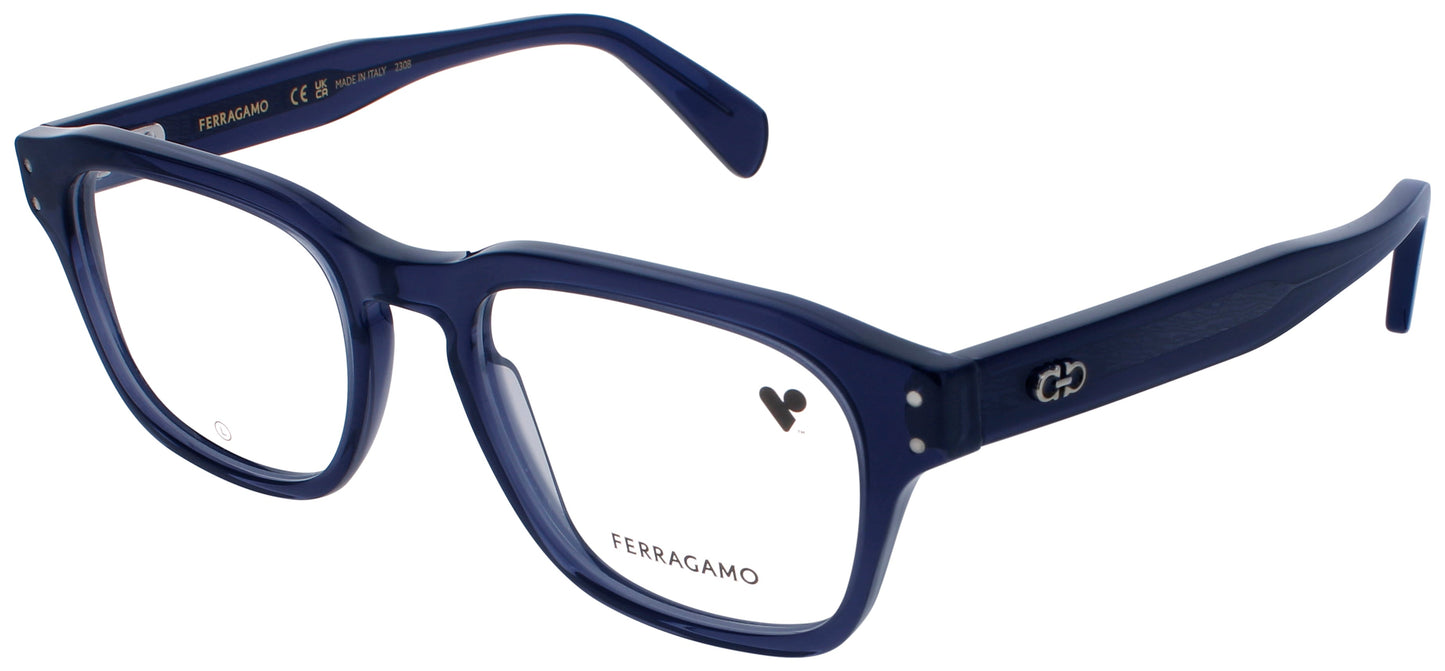 SALVATORE FERRAGAMO SF2958 Frame CRYSTAL NAVY Lens DEMO