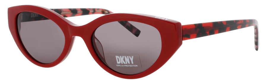 DKNY DK548S Frame RED PATTERN Lens SMOKE