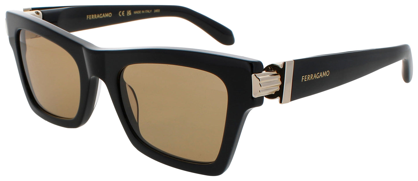 SALVATORE FERRAGAMO SF2013S Frame BLACK Lens BROWN