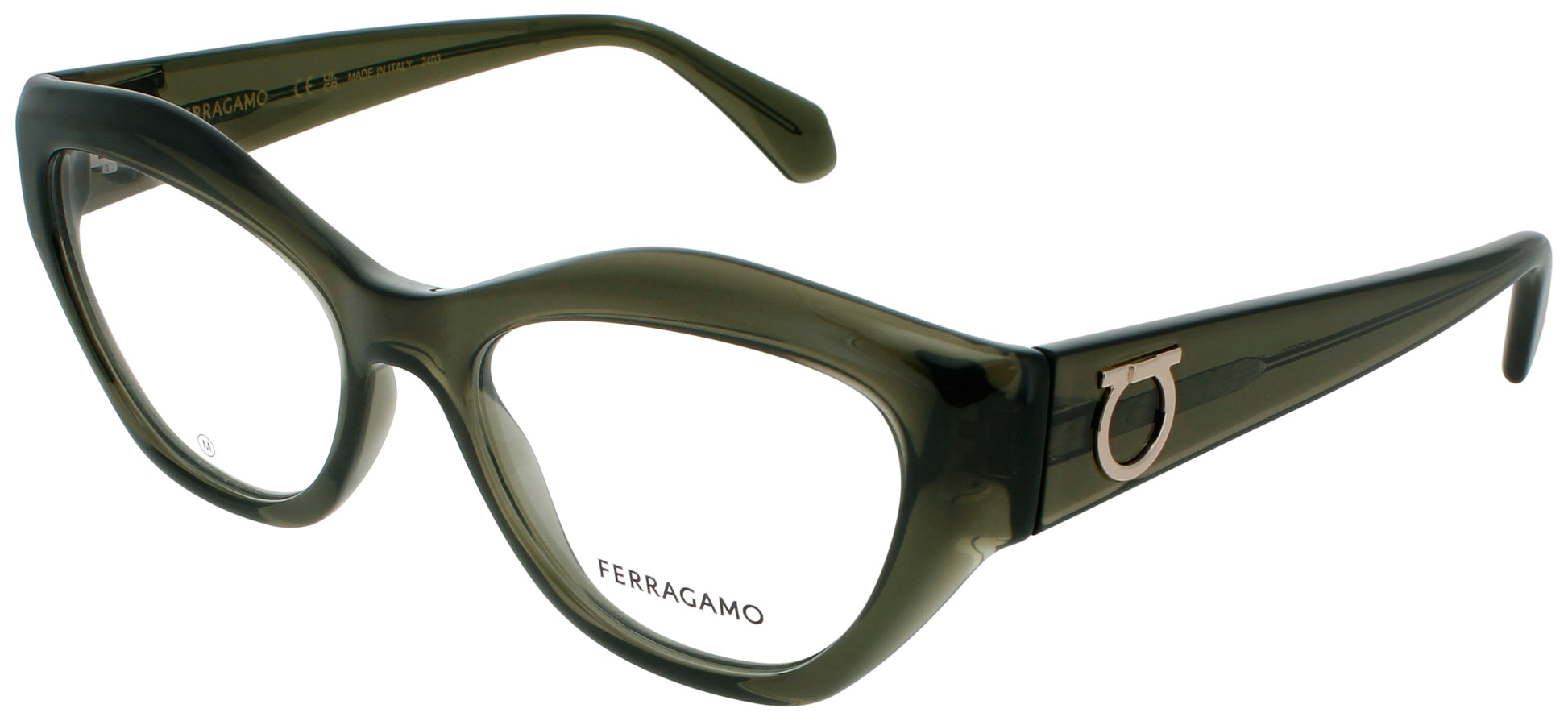 SALVATORE FERRAGAMO SF2982 Frame TRANSPARENT KHAKI Lens DEMO