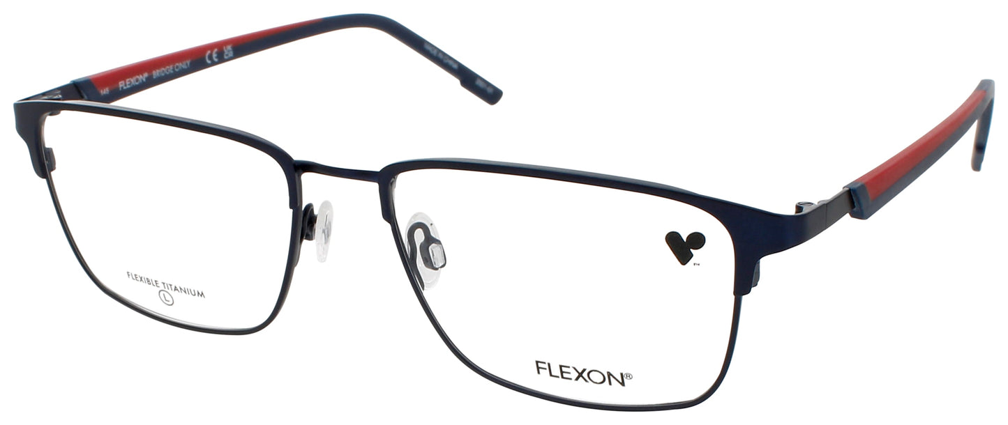 FLEXON E1154 Frame SATIN NAVY/RED Lens DEMO