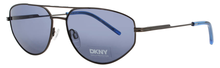 DKNY DK117S Frame SATIN GUNMETAL/COBALT Lens DARK COBALT