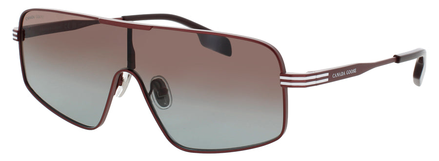 CANADA GOOSE GC25502SE Frame MATTE BURGUNDY Lens GRADIENT GREY