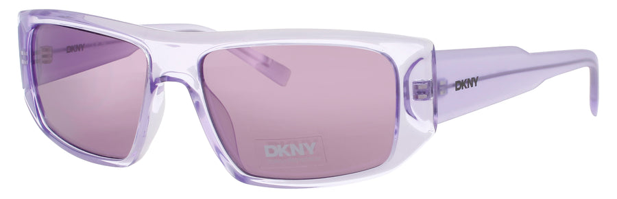 DKNY DK555S Frame CRYSTAL LILAC Lens VIOLET MIRROR