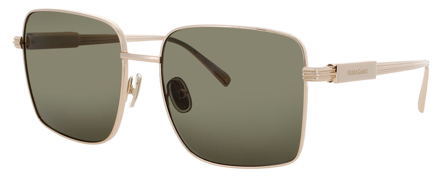 SALVATORE FERRAGAMO SF330S Frame GOLD Lens GREEN