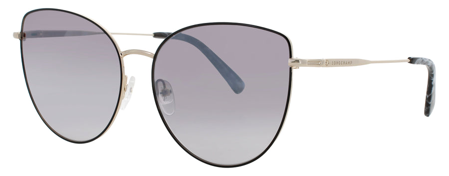 LONGCHAMP LO158S-N Frame GOLD/BLACK Lens GREY MIRROR