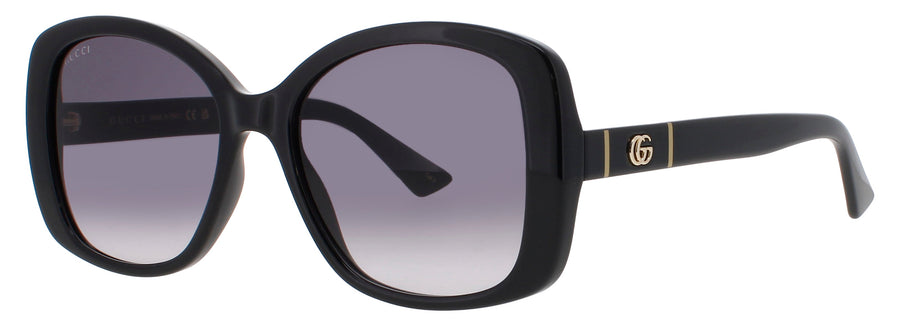 GUCCI GG0762S Frame BLACK/GOLD Lens GREY