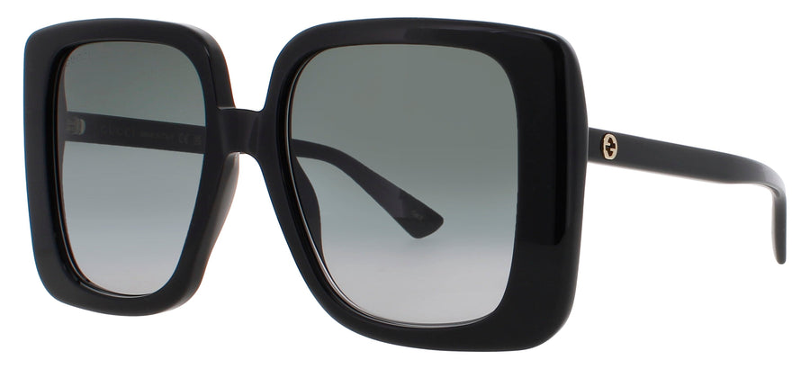 GUCCI GG1314S Frame BLACK/GOLD Lens GREY