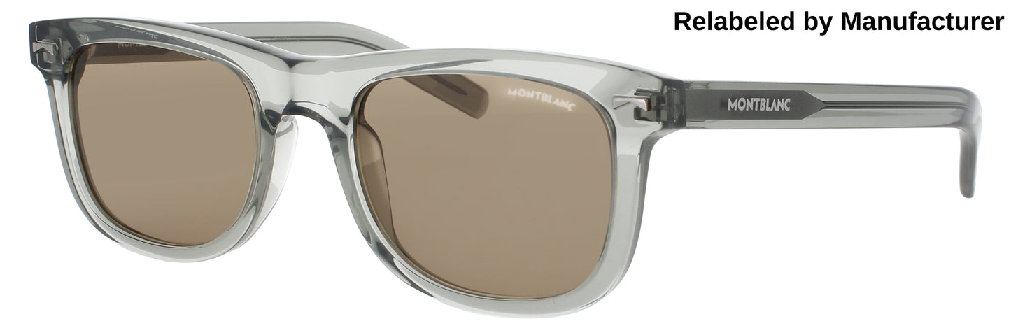 MONTBLANC MB0260S Frame GREY Lens BROWN TINT