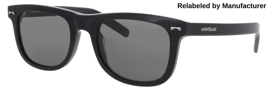 MONTBLANC MB0260S Frame BLACK Lens SMOKE POLARIZED