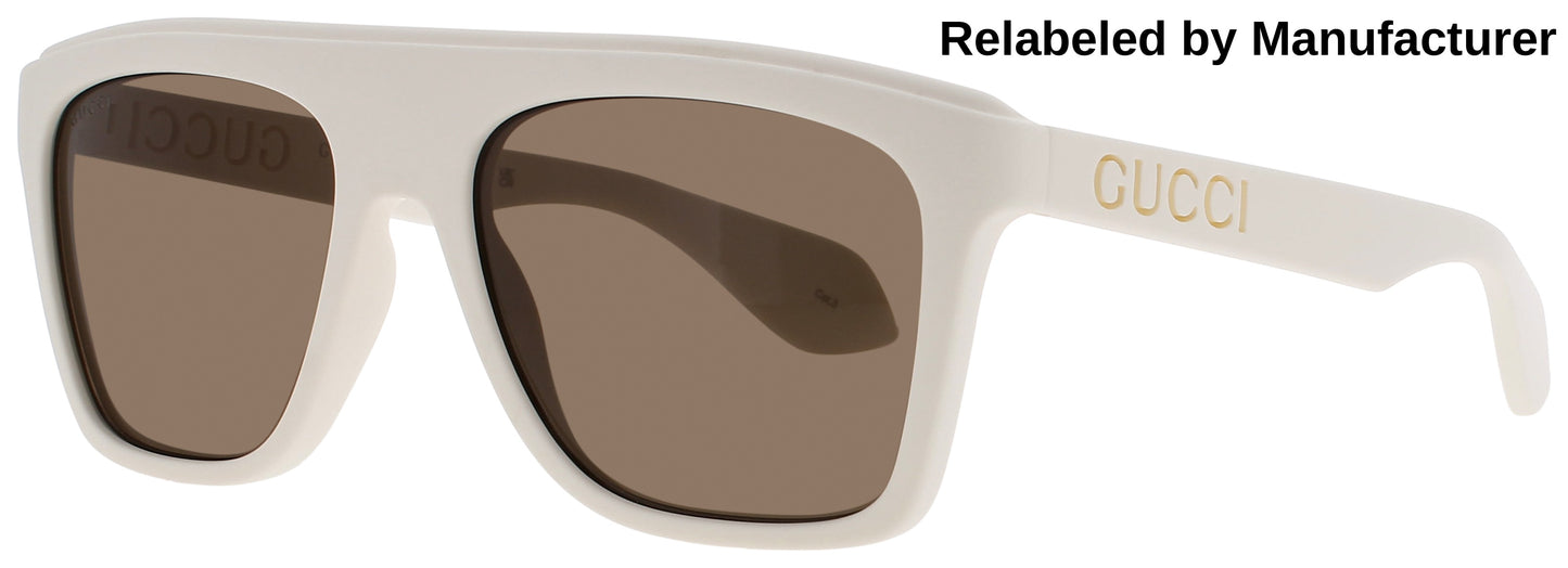 GUCCI GG1570S Frame WHITE Lens BROWN TINT