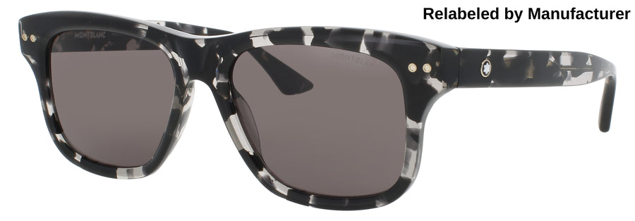 MONTBLANC MB0319S Frame BLACK Lens SMOKE