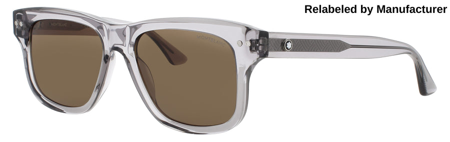 MONTBLANC MB0319S Frame GREY Lens BROWN TINT