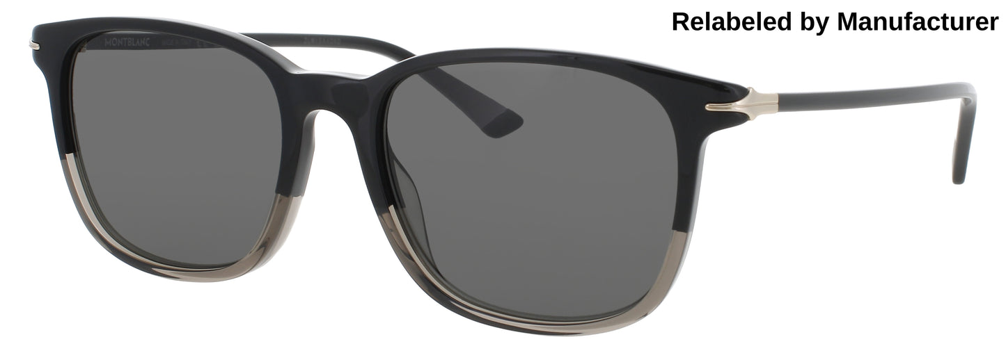 MONTBLANC MB0338S Frame BLACK Lens SMOKE