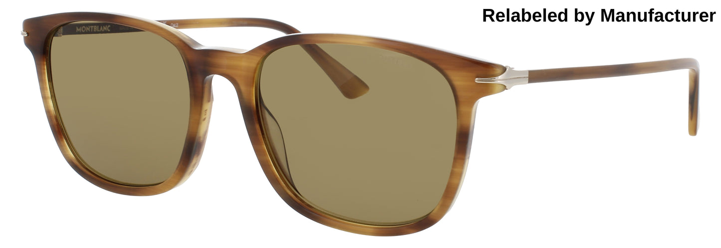 MONTBLANC MB0338S Frame BROWN Lens BROWN TINT