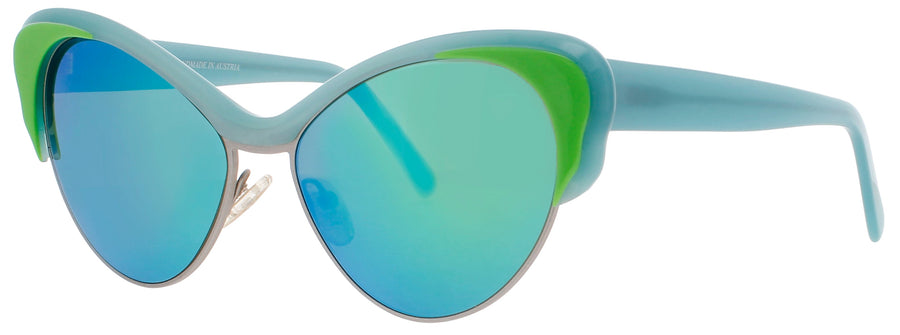 ANDY WOLF SWEET SUMMER BREEZE Frame BLUE/GREEN Lens GREEN POLARIZED