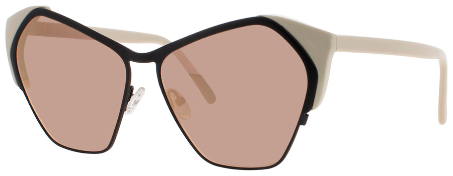 ANDY WOLF POWER Frame WHITE/BLACK Lens GOLD POLARIZED