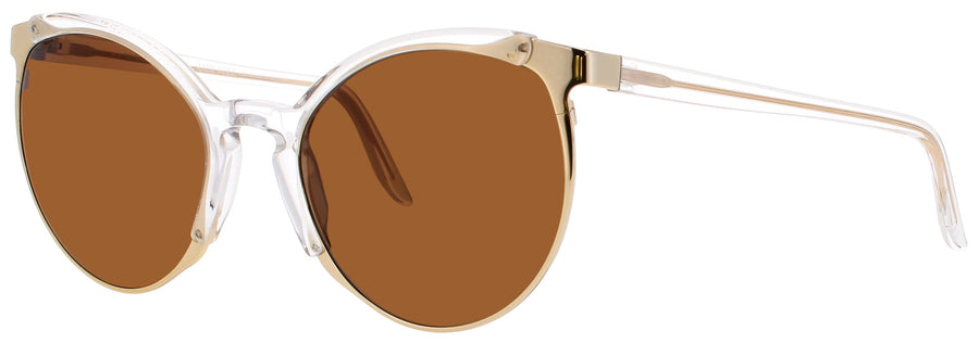 ANDY WOLF DINAH Frame GOLD/CLEAR Lens BROWN
