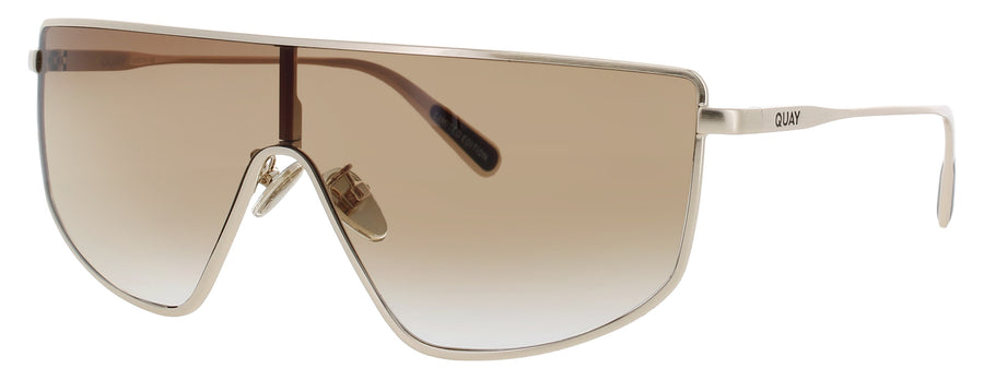 QUAY ENTOURAGE Frame BRUSHED GOLD Lens SEPHIA