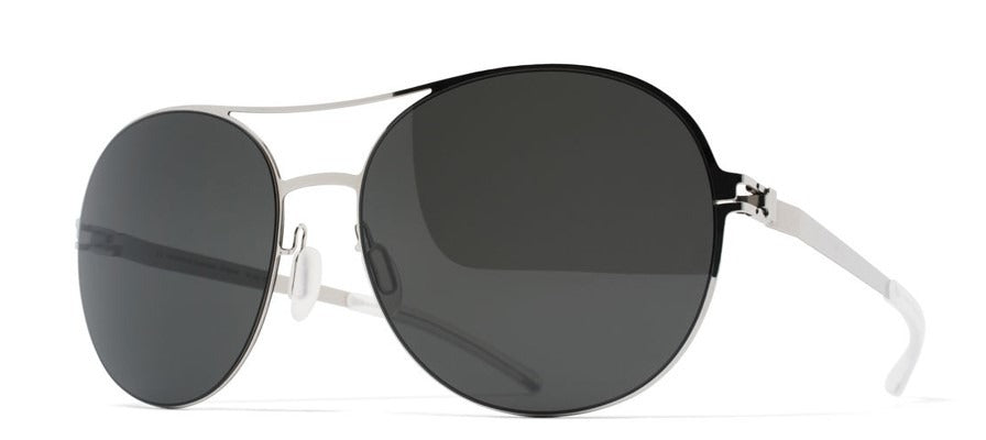 MYKITA ADELHEID Frame SHINY SILVER Lens DARK GREY