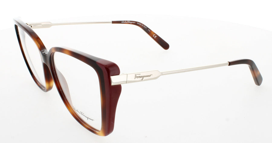 SALVATORE FERRAGAMO SF2851 Frame HAVANA CHERRY Lens DEMO