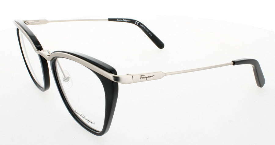 SALVATORE FERRAGAMO SF2205 Frame SHINY BLACK Lens DEMO