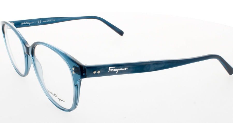 SALVATORE FERRAGAMO SF2911 Frame TRANSPART AZURE BLUE MARBLE Lens DEMO