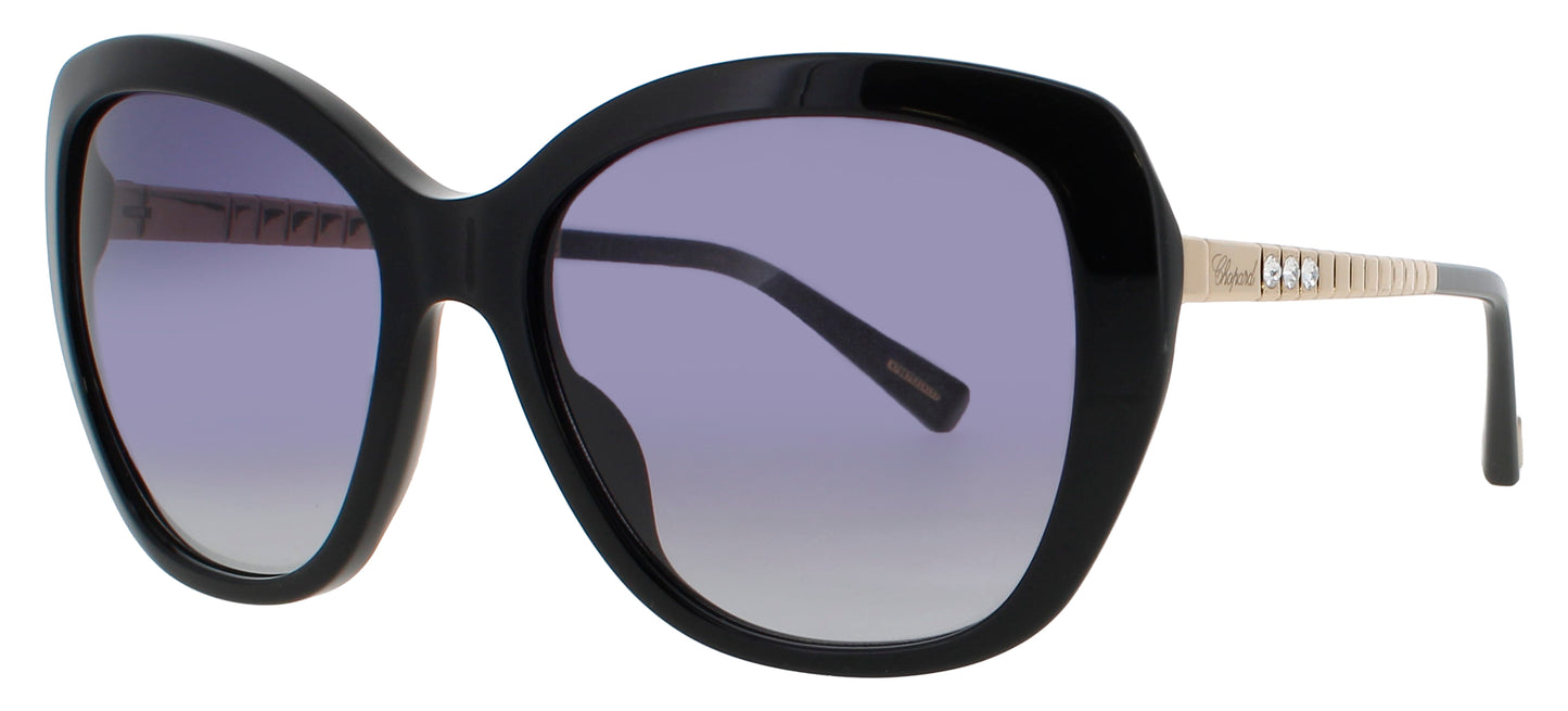 CHOPARD SCH259S Frame BLACK/GOLD Lens PURPLE GRADIENT