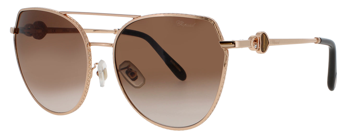 CHOPARD SCHC87S Frame ROSE GOLD Lens BROWN GRADIENT