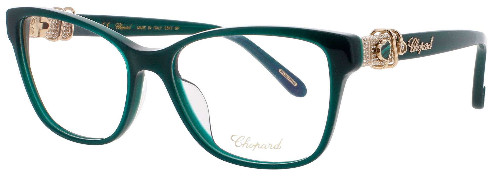 CHOPARD VCH306S Frame DARK GREEN/GOLD Lens DEMO 