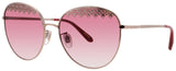 CHOPARD SCHF75S Frame LIGHT GOLD Lens PINK GRADIENT