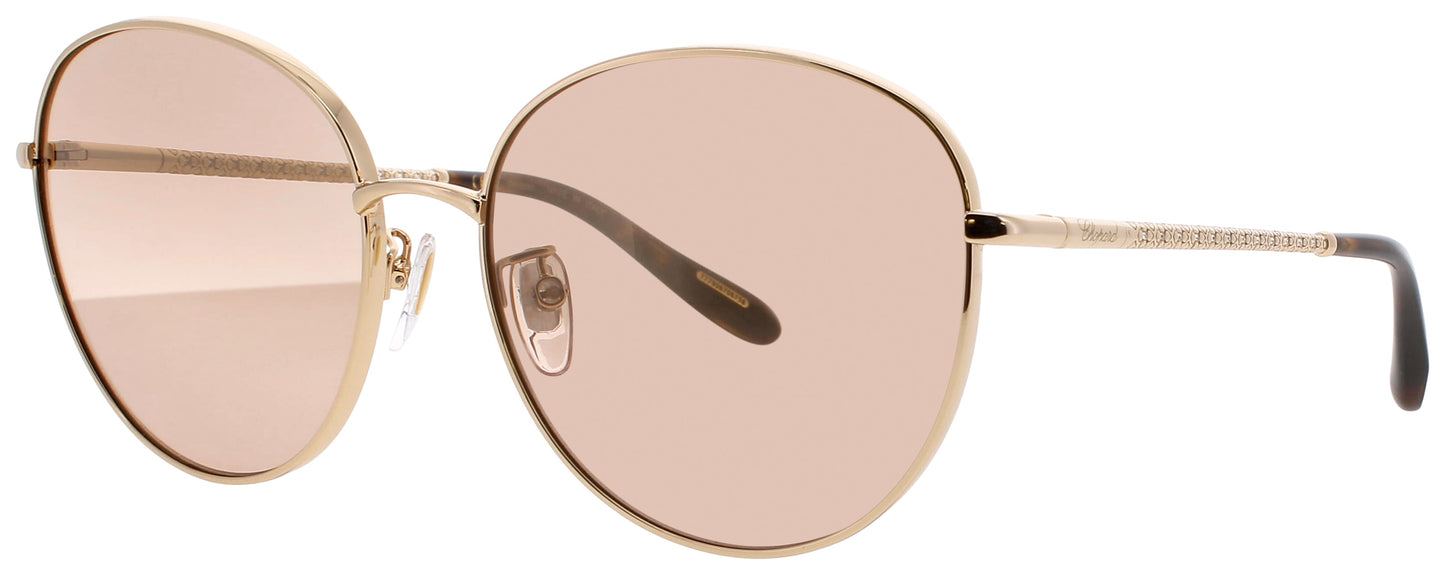 CHOPARD SCHF75V Frame GOLD Lens BROWN MIRROR
