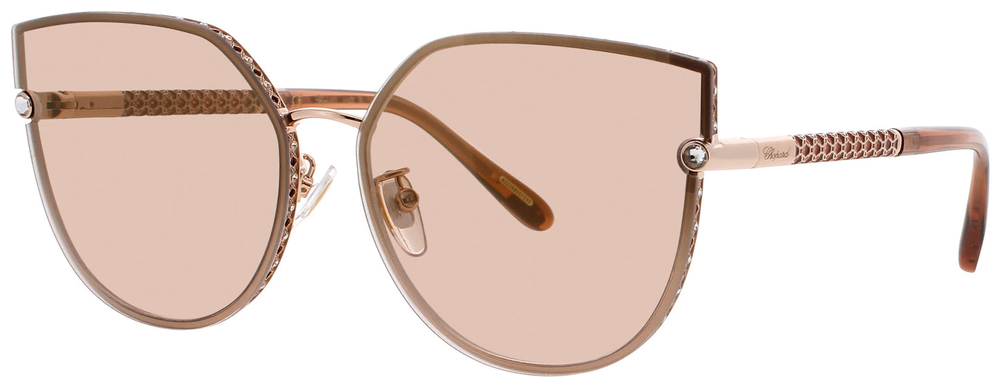 CHOPARD SCHF78S Frame COPPER GOLD Lens BROWN MIRROR