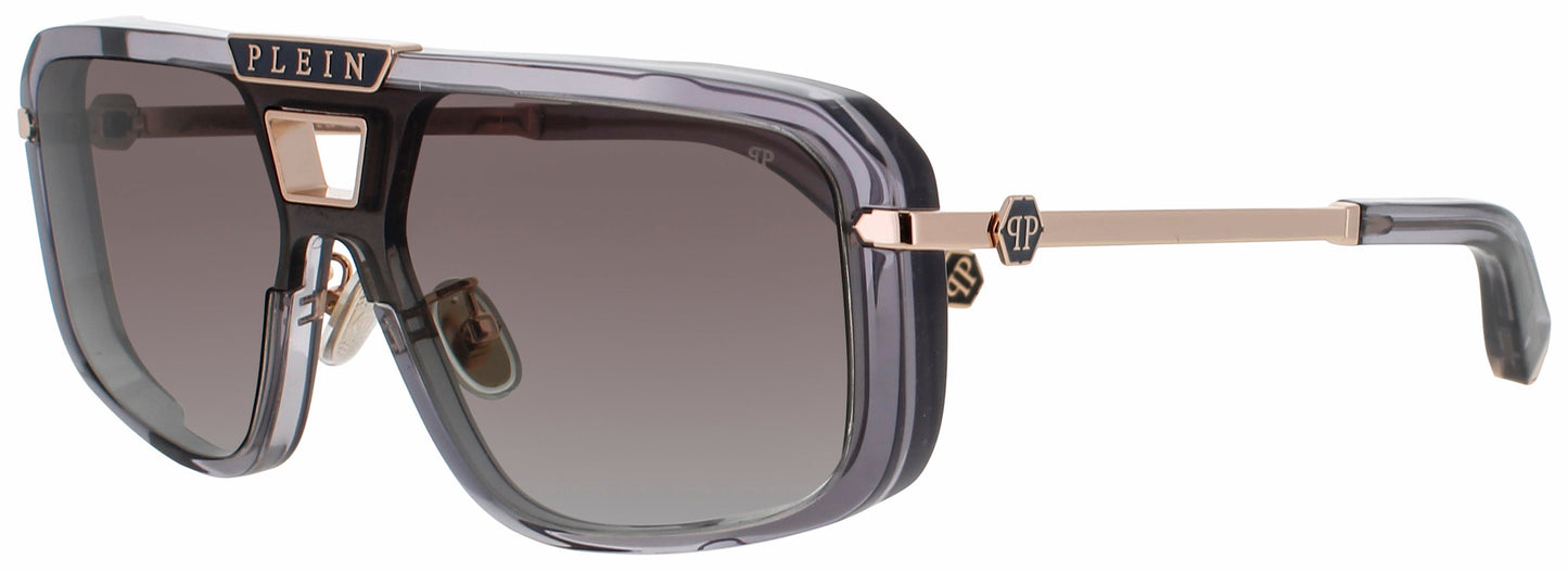 Philipp Plein SPP008M Frame TRANSPARENT/GREY Lens GREY GRADIENT