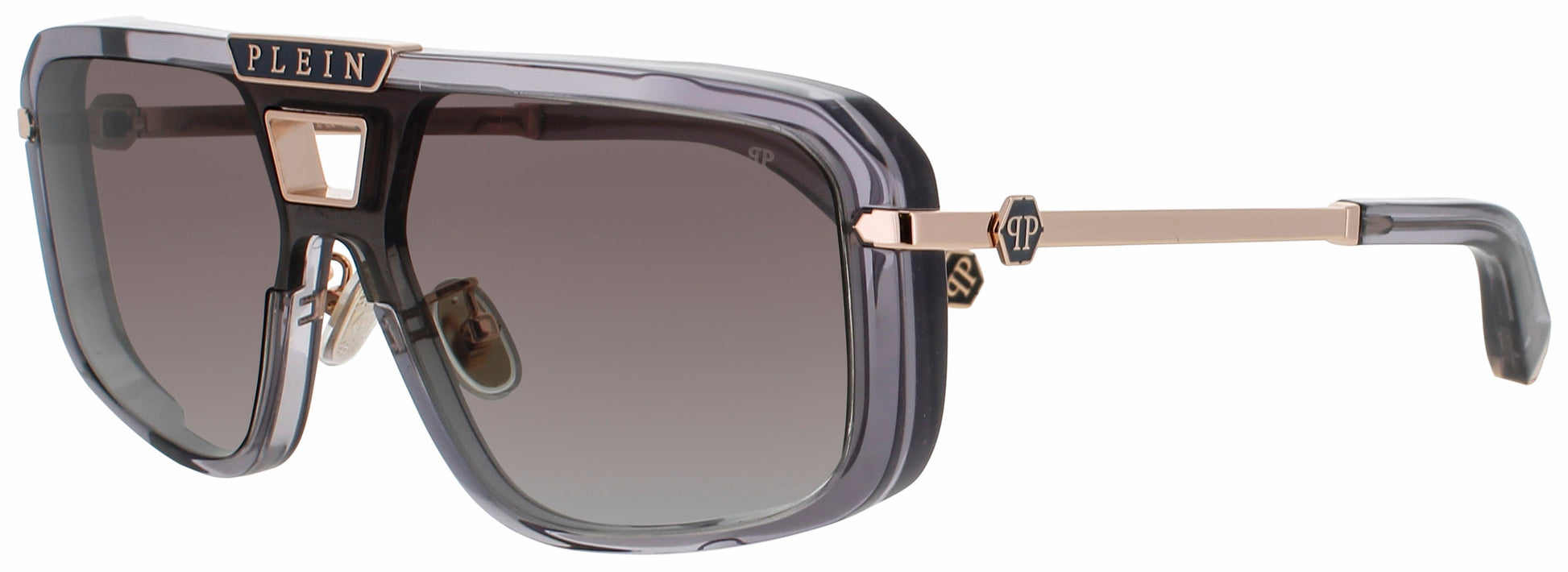 Philipp Plein SPP008M Frame TRANSPARENT/GREY Lens GREY GRADIENT