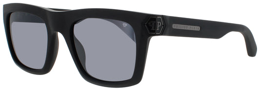 Philipp Plein SPP043M Frame MATT/SANDBLASTED BLACK Lens DARK GREY