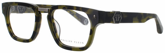 Philipp Plein VPP055M Frame SHINY GREEN HAVANA Lens DEMO