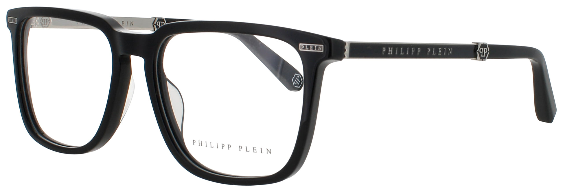 Philipp Plein VPP058M Frame SHINY BLACK Lens DEMO