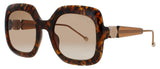 PHILIPP PLEIN SPP065S Frame SHINY LEOPARD Lens BROWN GRADIENT