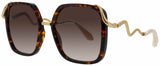 Roberto Cavalli SRC003M Frame BROWN/YELLOW HAVANA Lens BROWN GRADIENT