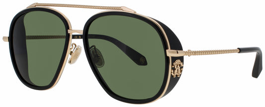 Roberto Cavalli SRC008M Frame ROSE GOLD Lens GREEN GRADIENT
