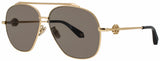 Roberto Cavalli SRC008V Frame YELLOW GOLD Lens BROWN GRADIENT