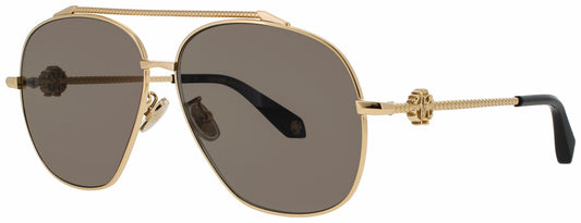 Roberto Cavalli SRC008V Frame YELLOW GOLD Lens BROWN GRADIENT