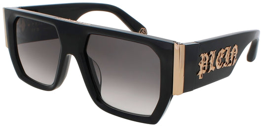 Philipp Plein SPP094M Frame SHINY BLACK Lens GREY GRADIENT