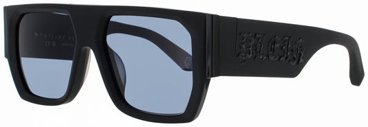 Philipp Plein SPP094M Frame SANDBLASTED BLACK Lens GREY GRADIENT