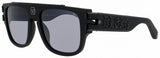 Philipp Plein SPP011X Frame SANDBLASTED BLACK Lens LIGHT GREY GRADIENT